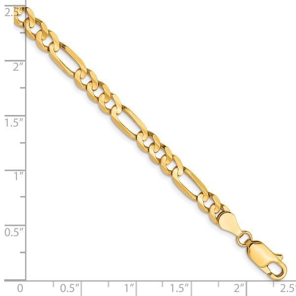 Leslie's 10K 4.5mm Concave Figaro Chain - Image 2