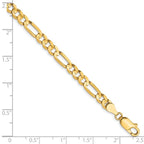 Leslie's 10K 4.5mm Concave Figaro Chain - Image 2