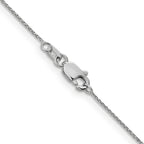 Leslie's 10K White Gold .65mm D/C Spiga Chain - Image 3