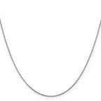 Leslie's 10K White Gold .65mm D/C Spiga Chain - Image 2