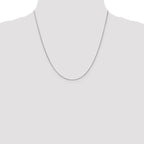 Leslie's 10K White Gold .65mm D/C Spiga Chain - Image 4
