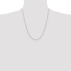 Leslie's 10k White Gold .65mm D/C Spiga Chain - Image 4