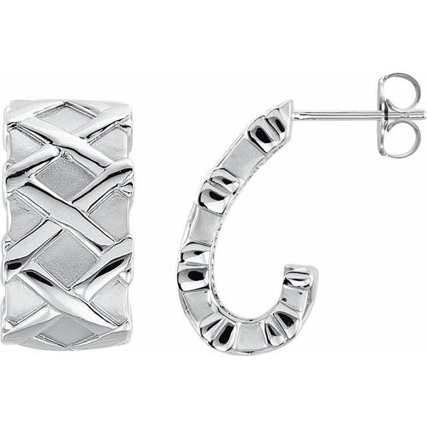 J-Hoop Earrings