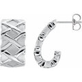 J-Hoop Earrings