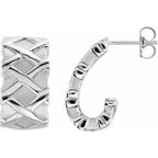 J-Hoop Earrings
