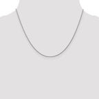Leslie's 10K White Gold 1mm D/C Spiga Chain - Image 4