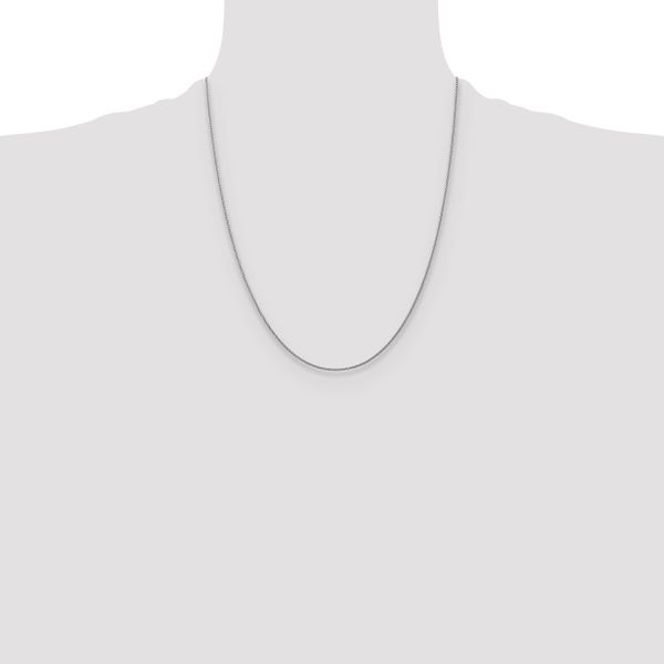 Leslie's 10k White Gold 1mm D/C Spiga Chain - Image 4