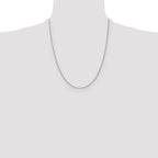 Leslie's 10k White Gold 1mm D/C Spiga Chain - Image 4