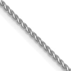 Leslie's 10K White Gold 1mm D/C Spiga Chain