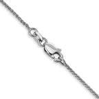Leslie's 10K White Gold 1mm D/C Spiga Chain - Image 3