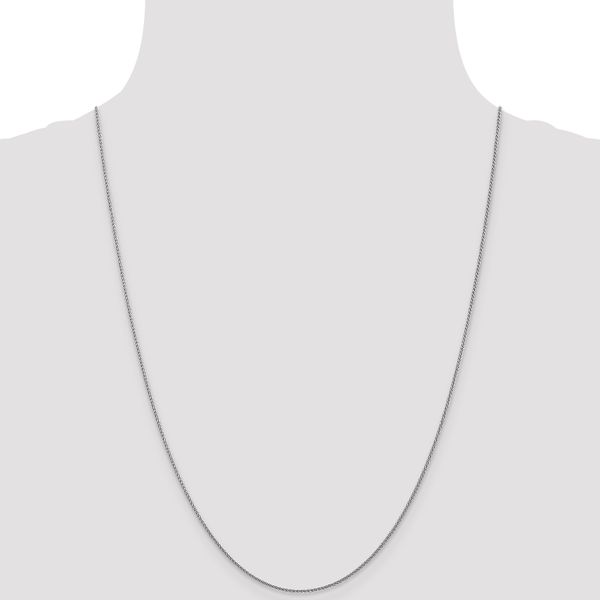 Leslie's 10K White Gold 1mm D/C Spiga Chain - Image 4