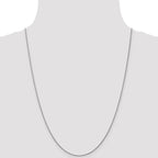 Leslie's 10K White Gold 1mm D/C Spiga Chain - Image 4