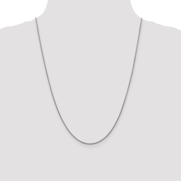 Leslie's 10K White Gold 1.5mm D/C Spiga Chain - Image 4