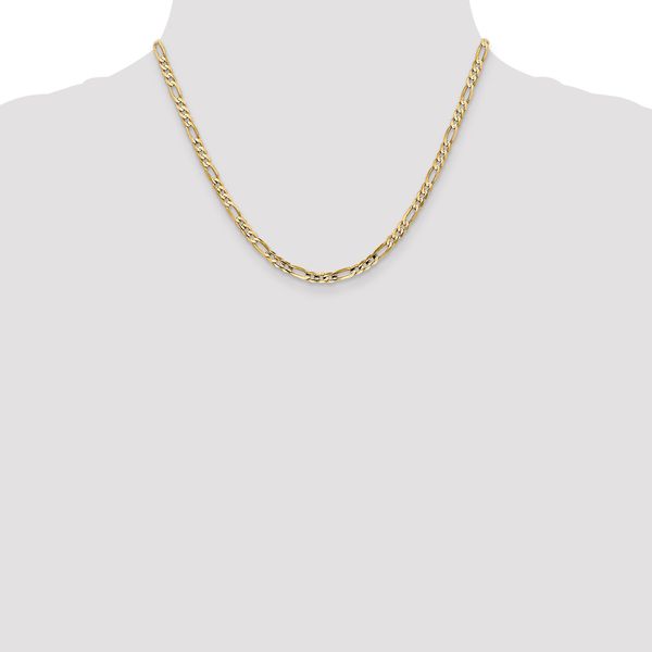 Leslie's 10K 4mm Concave Figaro Chain - Image 4