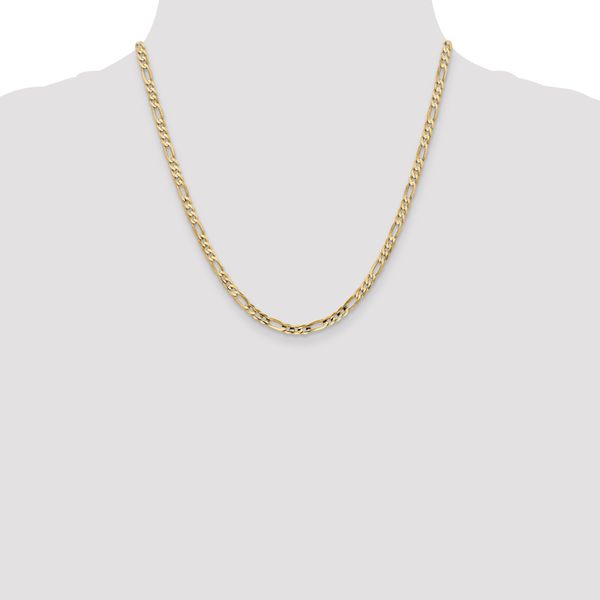 Leslie's 10K 4mm Concave Figaro Chain - Image 4