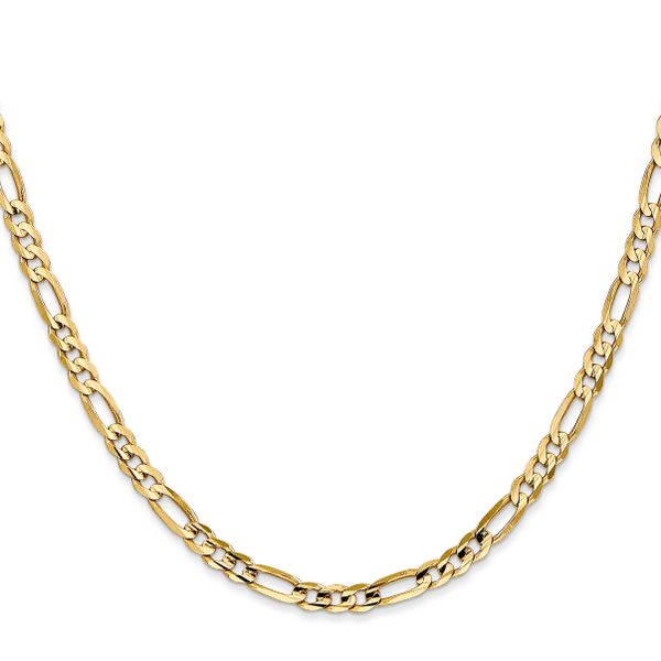 Leslie's 10K 4mm Concave Figaro Chain - Image 2