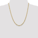 Leslie's 10K 4mm Concave Figaro Chain - Image 4