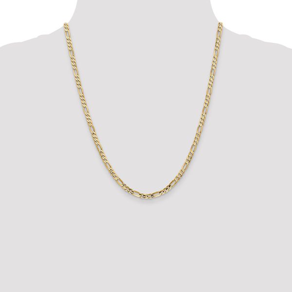 Leslie's 10K 4mm Concave Figaro Chain - Image 4