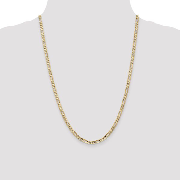 Leslie's 10K 4mm Concave Figaro Chain - Image 4