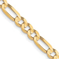 Leslie's 10k 4mm Concave Figaro Chain