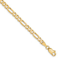 Leslie's 10K 4mm Concave Figaro Chain