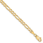 Leslie's 10K 4mm Concave Figaro Chain