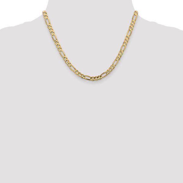 Leslie's 10K 5.25mm Concave Figaro Chain - Image 4