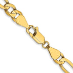 Leslie's 10K 5.25mm Concave Figaro Chain - Image 3