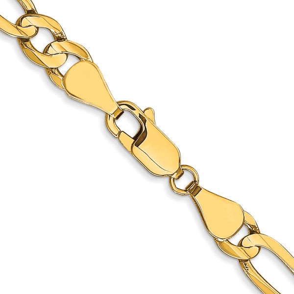 Leslie's 10K 5.25mm Concave Figaro Chain - Image 3