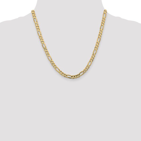Leslie's 10K 5.25mm Concave Figaro Chain - Image 4