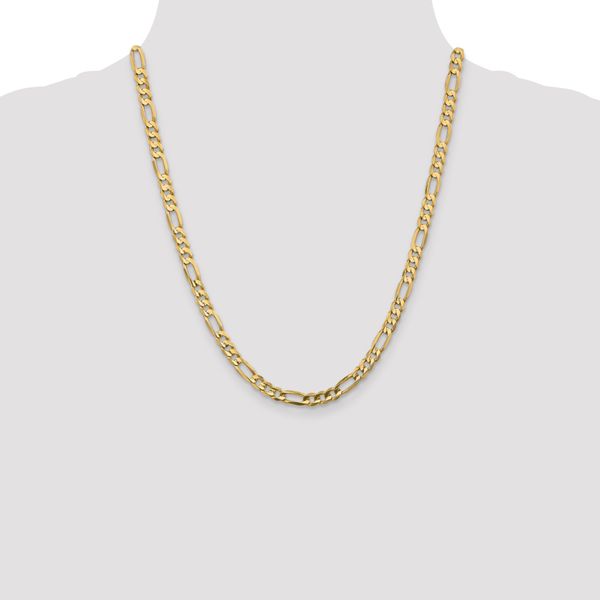 Leslie's 10K 5.25mm Concave Figaro Chain - Image 4
