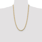 Leslie's 10k 5.25mm Concave Figaro Chain - Image 4