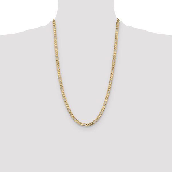 Leslie's 10k 5.25mm Concave Figaro Chain - Image 4