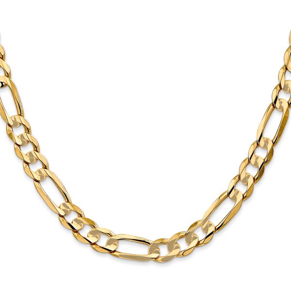 Leslie's 10K 6.75mm Concave Figaro Chain - Image 2