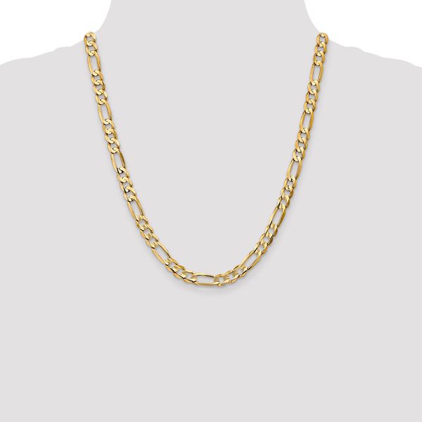Leslie's 10K 6.75mm Concave Figaro Chain - Image 4