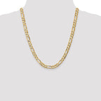 Leslie's 10K 6.75mm Concave Figaro Chain - Image 4