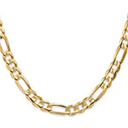 Leslie's 10K 6.75mm Concave Figaro Chain - Image 2