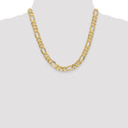 Leslie's 10K 8.75mm Concave Figaro Chain - Image 4