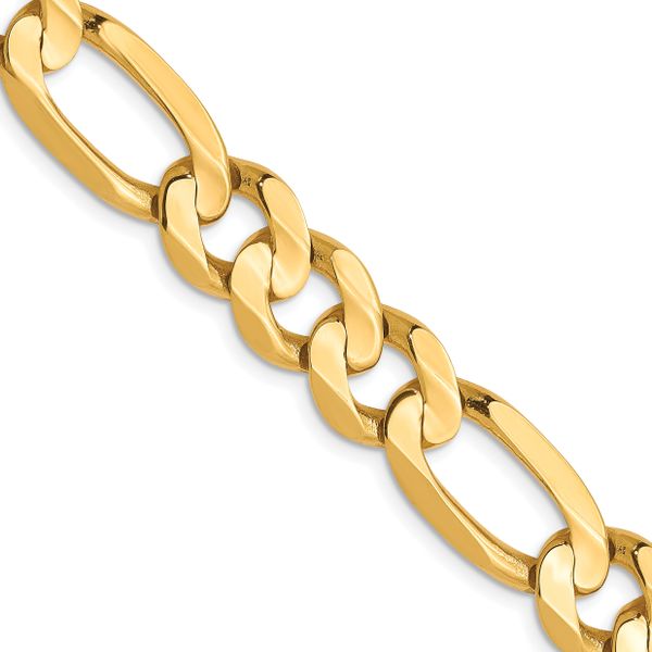 Leslie's 10K 8.75mm Concave Figaro Chain