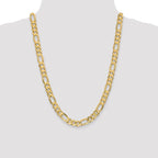 Leslie's 10K 8.75mm Concave Figaro Chain - Image 4