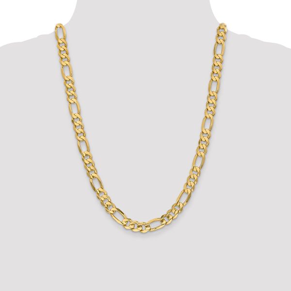 Leslie's 10K 8.75mm Concave Figaro Chain - Image 4