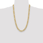 Leslie's 10k 8.75mm Concave Figaro Chain - Image 4