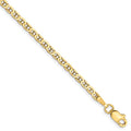Leslie's 10K 2.4mm Flat Anchor Chain Anklet