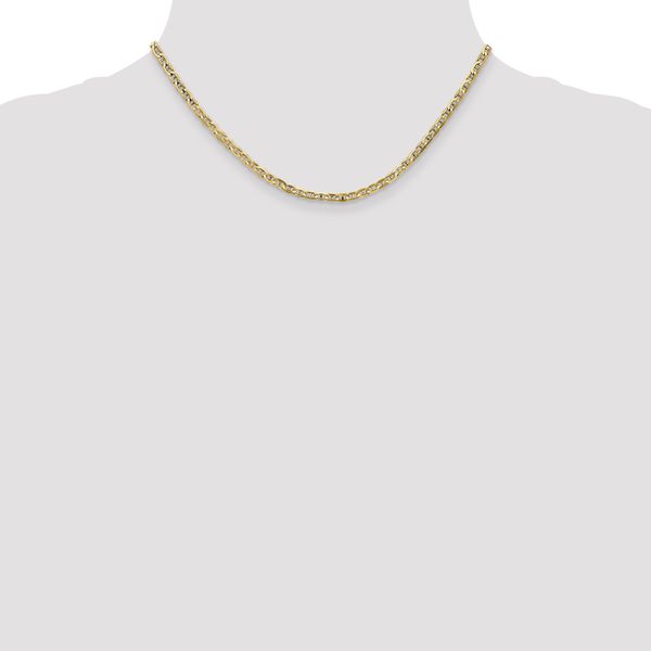 Leslie's 10K 3mm Concave Anchor Chain - Image 4