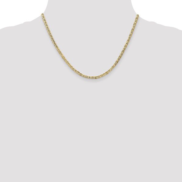 Leslie's 10K 3mm Concave Anchor Chain - Image 4