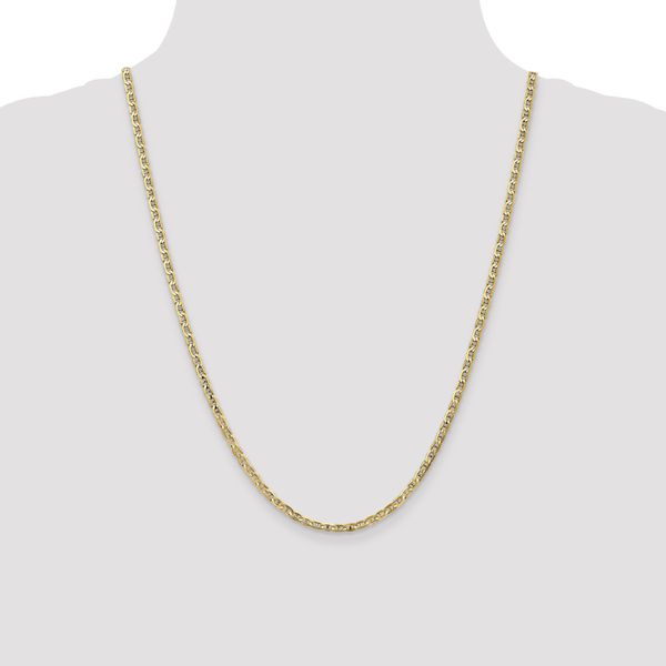 Leslie's 10K 3mm Concave Anchor Chain - Image 4