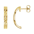 J-Hoop Earrings