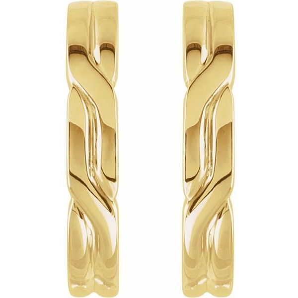 J-Hoop Earrings - Image 2