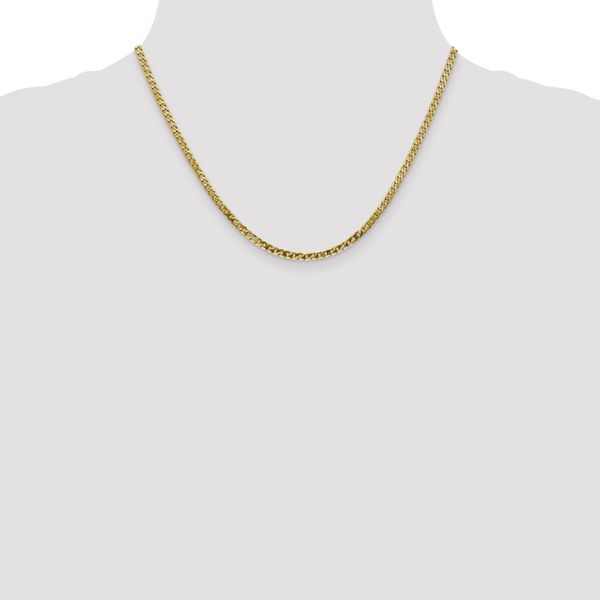 Leslie's 10K 2.4mm Flat Beveled Curb Chain - Image 4