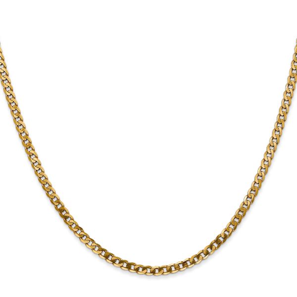 Leslie's 10K 2.4mm Flat Beveled Curb Chain - Image 2